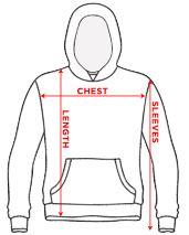 Excalibur Hoodie Size Chart