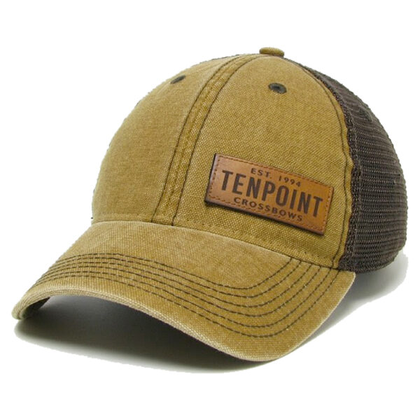 TenPoint Tan/Leather Patch Hat