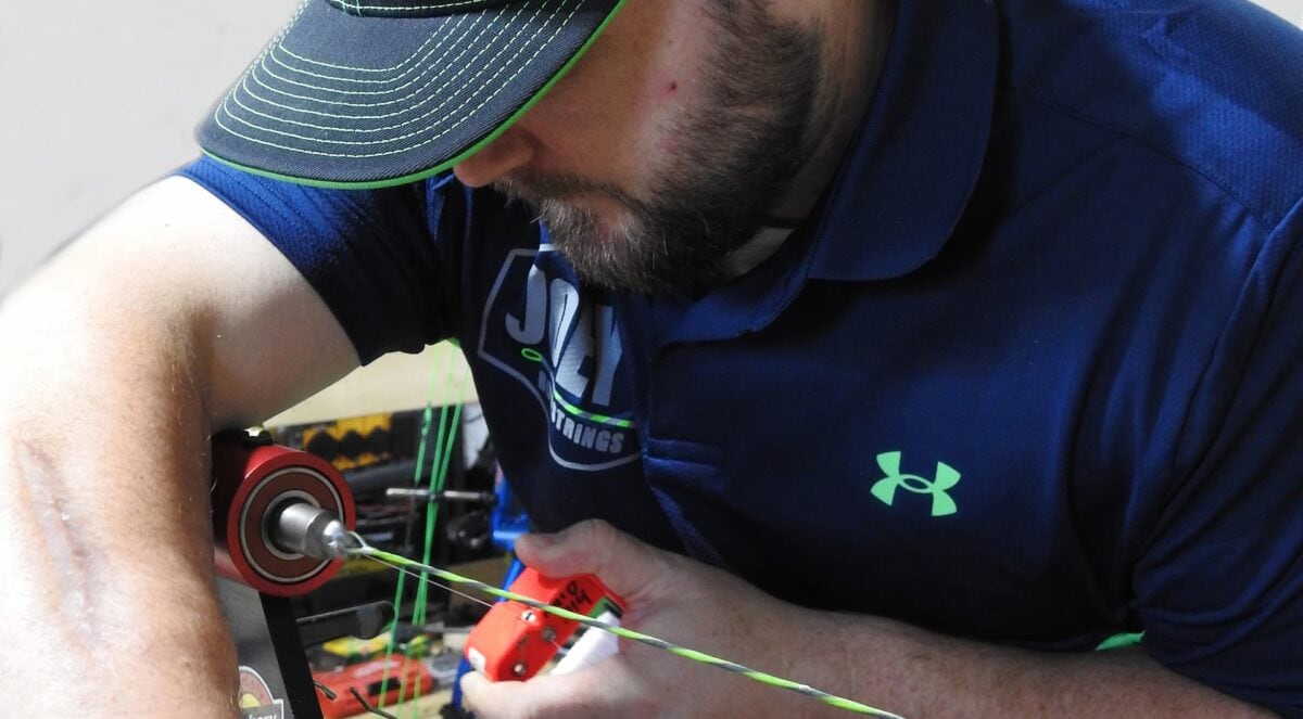 Joey Making Bowstrings